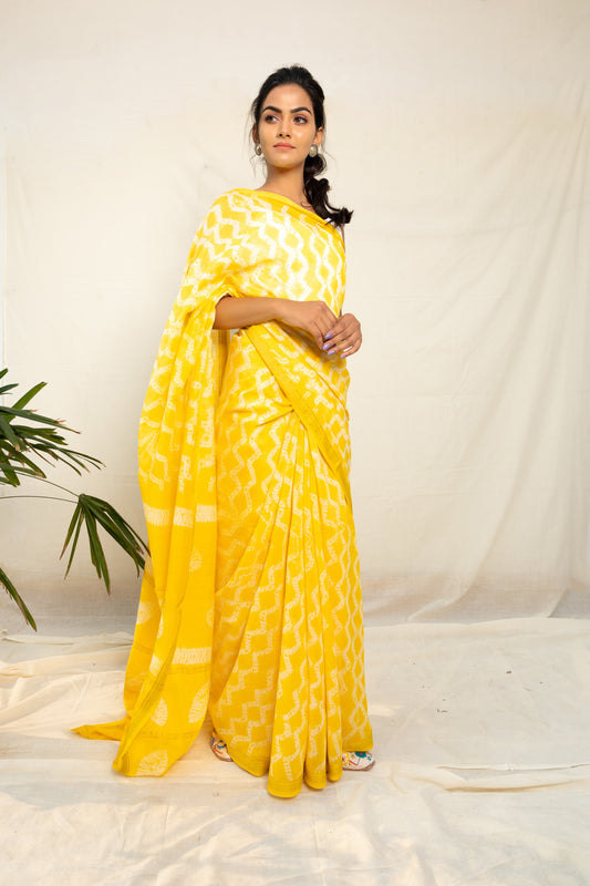 sunrise chanderi saree