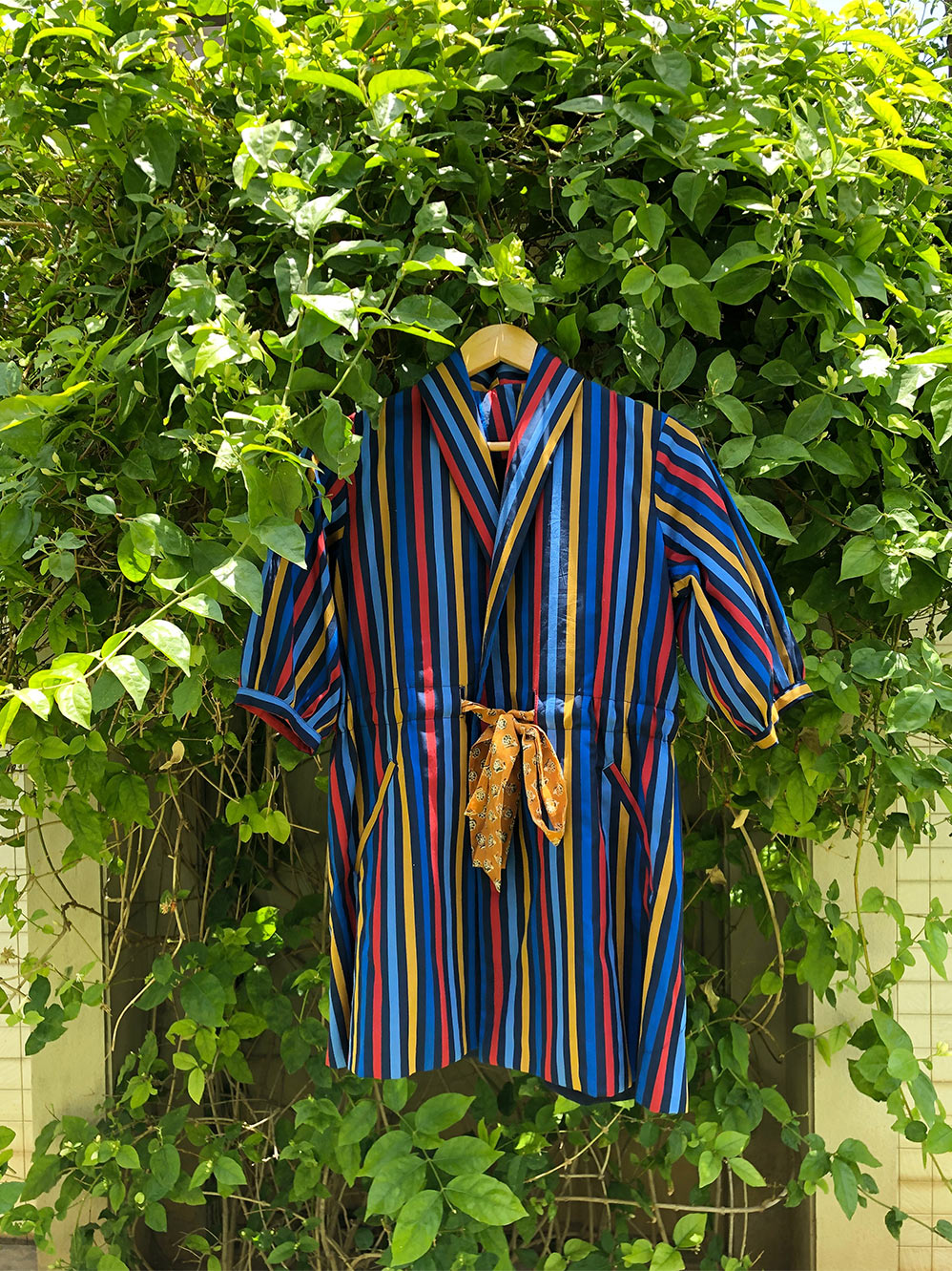 multicolour stripe blazer